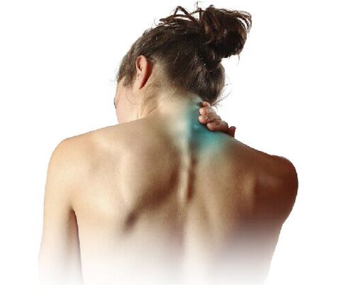 Pijn is het belangrijkste symptoom van cervicale osteochondrose. 